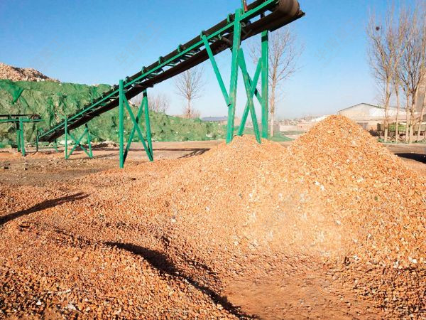 建筑垃圾資源化再利用生產現場